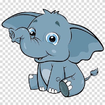 Gray elephant illustration, Cuteness Giraffe Animal , Animated Elephant transparent background PNG clipart