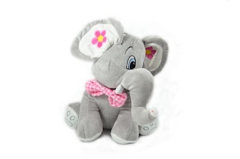 Gray Elephant Plush Toy