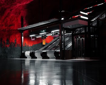 Gray Escalator