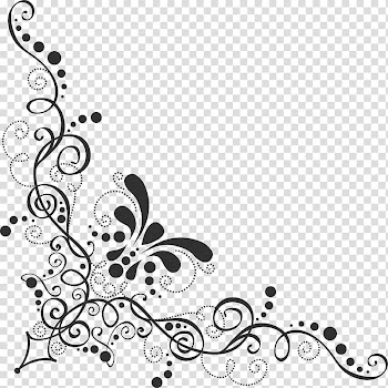 Gray flower border illustration, Baroque Ornament Lace , pattern corner transparent background PNG clipart