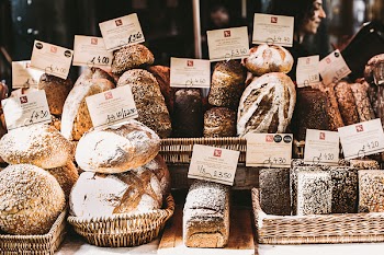 Gray Foods on Wicker Baskets