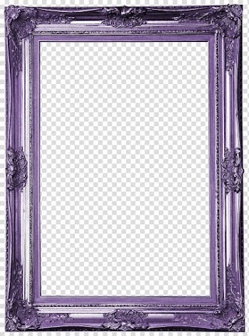 Gray frame illustration, frame Purple Creativity, Purple Creative Frame transparent background PNG clipart