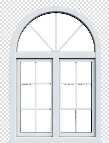 Gray framed glass window pane illustration, Window Arch Door Daylighting, A circular window transparent background PNG clipart
