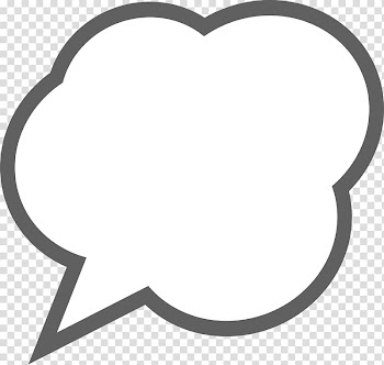Gray framed white bubble conversation , Bubble Cloud Computer file, White clouds talking bubbles transparent background PNG clipart