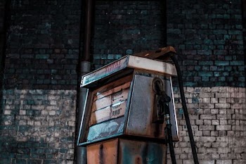 gray gasoline container