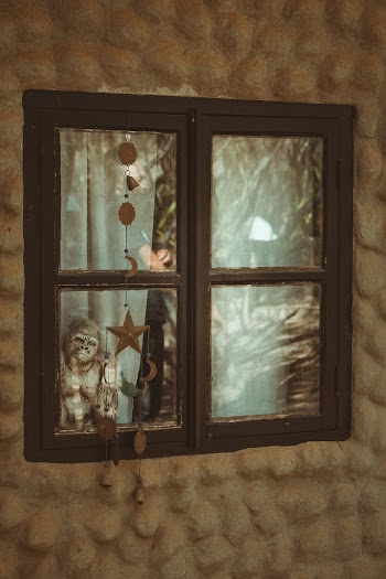 Gray Glass Mirror Frame