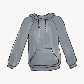 Gray hoodie clipart, winter fashion, | Free PSD - rawpixel