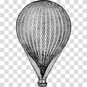Gray hot air balloon transparent background PNG clipart