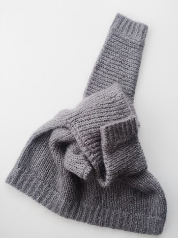 Gray Knitted Textile