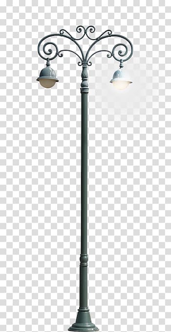 Gray lamp post illustration, Street light Lighting , Lights transparent background PNG clipart