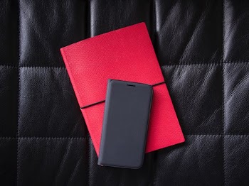gray leather phone case