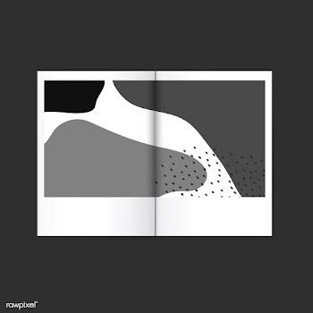 Gray Memphis design magazine vector | Free stock vector - 540005