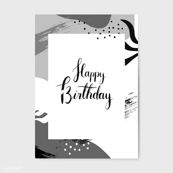 Gray Memphis pattern happy birthday card vect.. | Free stock vector - 539948