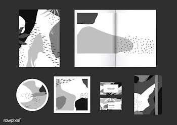 Gray Memphis pattern vector set | Free stock vector - 540058