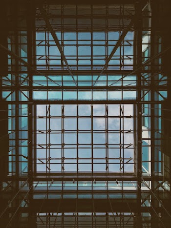 Gray Metal Building Structure