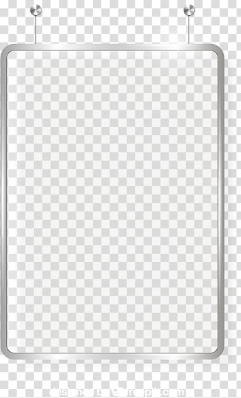 Gray metal frame , Billboard Glass Advertising, Exquisite glass blank billboard material transparent background PNG clipart