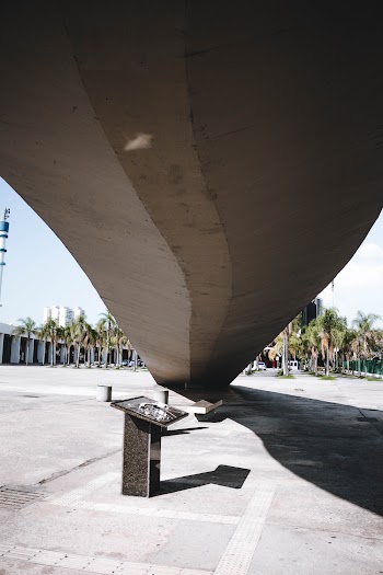 Gray Metal Post Under Gray Concrete Cement