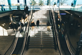 Gray Metal Staircase