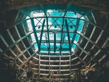 gray metal structure