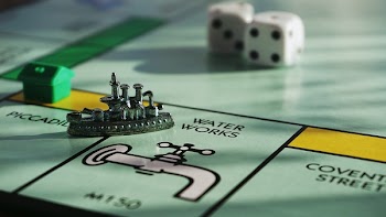 Gray Monopoly Game Board