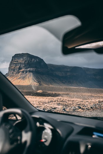 Gray Mountain Under Gray Sky