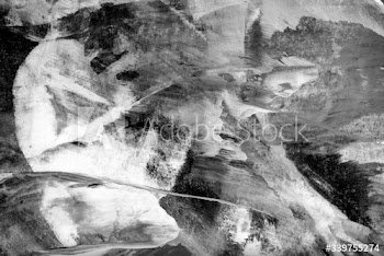 Gray paint on canvas