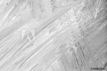Gray paint on canvas