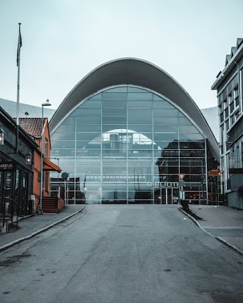 Gray Painted Building With Glass Mirror Scenery