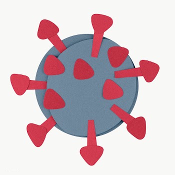 Gray paper craft coronavirus cell element transparent png | Free  transparent png - 2310139