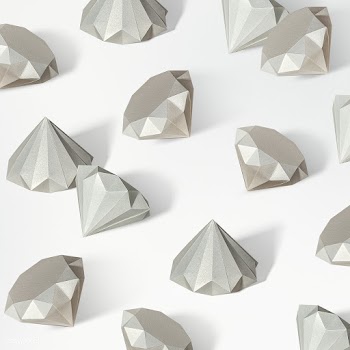 Gray paper craft diamond patterned background | Free  transparent png - 2349029