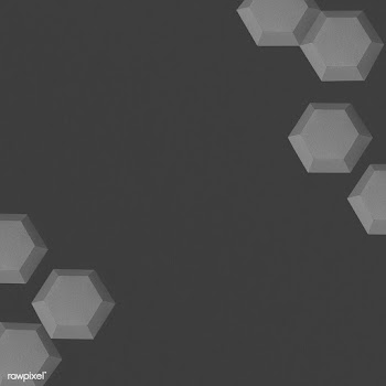 Gray paper craft hexagon patterned background | Free  illustration - 2348670