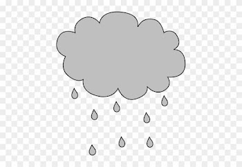 Gray Rain Cloud - Gray Clip Art