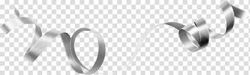 Gray ribbon illustration, Silver Ribbon, Beautiful silver ribbon transparent background PNG clipart