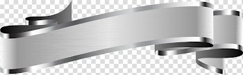 Gray ribbon, Ribbon Metal Banner Label, Silver atmosphere label transparent background PNG clipart