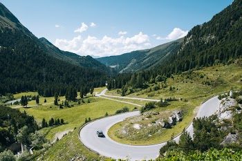 Gray Road and Green Mountains