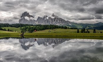 Gray Rock Mountain Reflects on Water