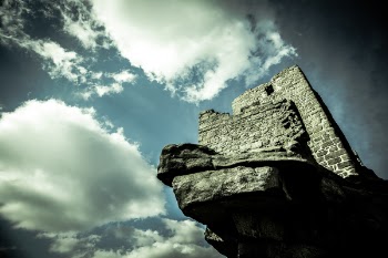 Gray Rocks Under White Cloudy Sky