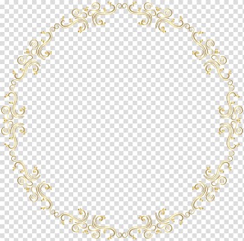 Gray , Silhouette Copyright Pattern, Round Border Frame transparent background PNG clipart