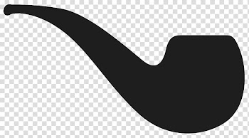 Gray smoking pipe , Black and white Design Brand Font, Movember Pipe transparent background PNG clipart