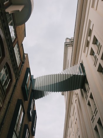 Gray Spiral Building Connector