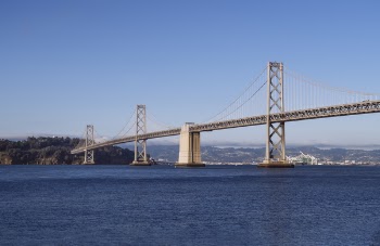 Gray Suspension Bridge