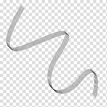 Gray swirl line drawing transparent background PNG clipart
