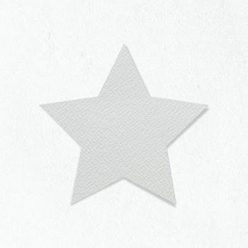Gray textured paper star shaped sticker design element | Free  illustration - 2347136