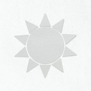 Gray textured paper sun sticker design element | Free  illustration - 2347129