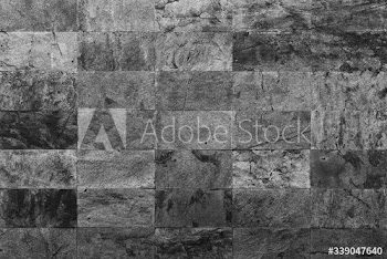 Gray tiled wall