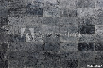 Gray tiled wall