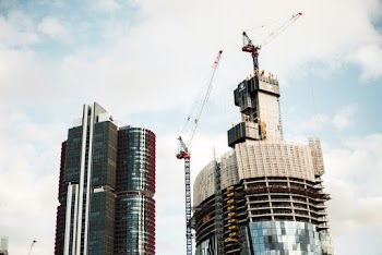Gray Tower Crane