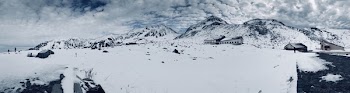 Gray Train Near Mountain
