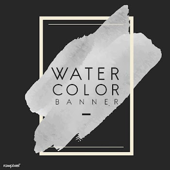 Gray watercolor banner design vector | Free stock vector - 512731