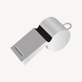 Gray whistle collage element illustration | Free Vector - rawpixel